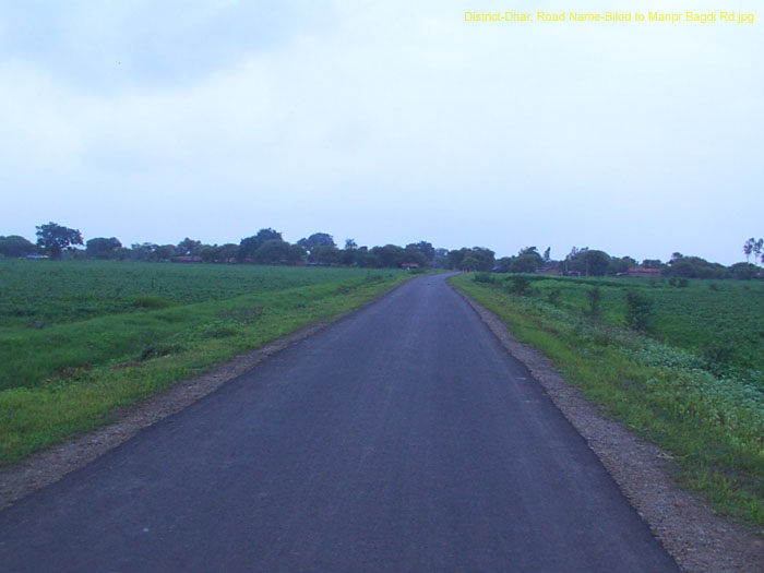 District-Dhar, Road Name-Bilod to Manpr Bagdi Rd