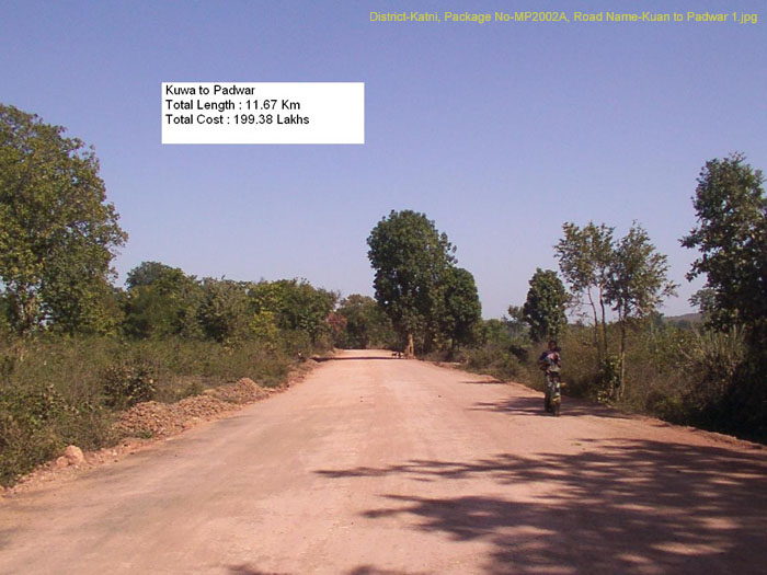 District-Katni, Package No-MP2002A, Road Name-Kuan to Padwar 1