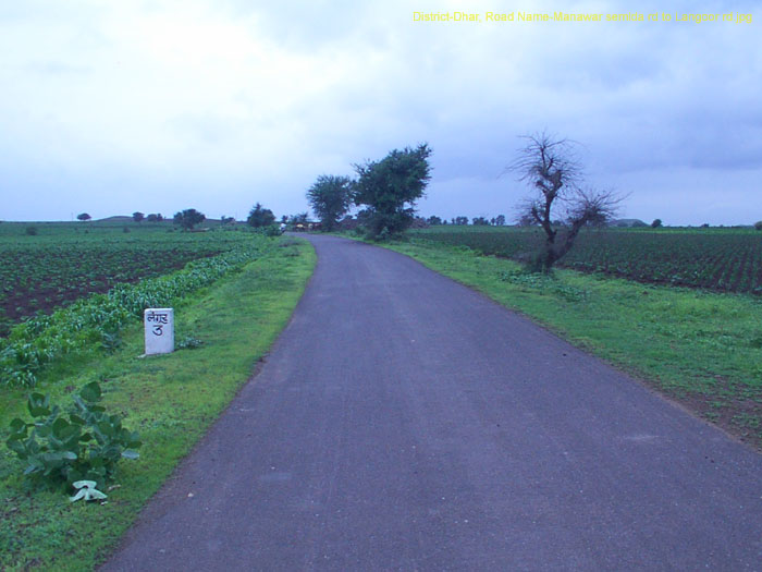 District-Dhar, Road Name-Manawar semlda rd to Langoor rd