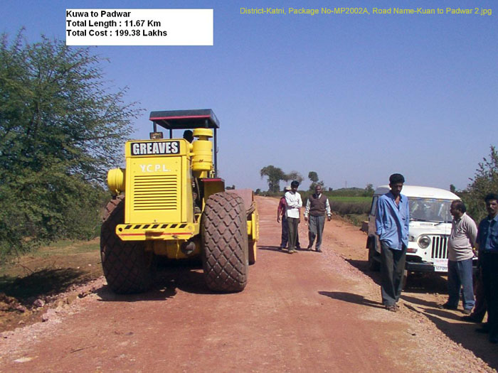 District-Katni, Package No-MP2002A, Road Name-Kuan to Padwar 2